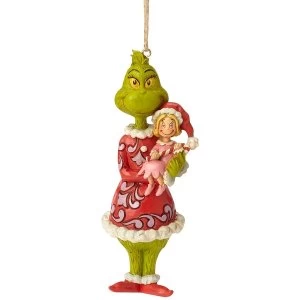 Grinch Holding Cindy Lou Hanging Ornament