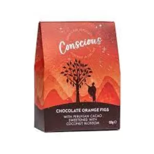 Conscious Chocolate Chocolate Orange Figs 50g