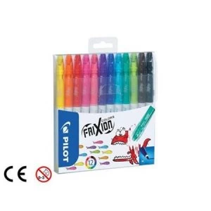 Pilot FriXion Colouring Pens Assorted Colours Pack of 12 Pens