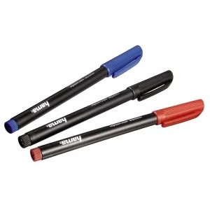 Hama CD/DVD Markers Set of 3 Black/Red/Blue
