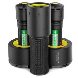 LED Lenser i7DR Industrial Rechargeable LED Torch with Double Charger Black & Yellow