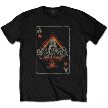 Aerosmith - Ace Unisex Small T-Shirt - Black
