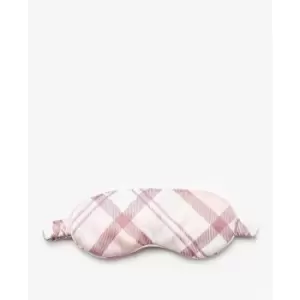 Barbour Tartan Eye Mask and Pouch - Pink