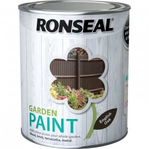 Ronseal General Purpose Garden Paint English Oak 750ml