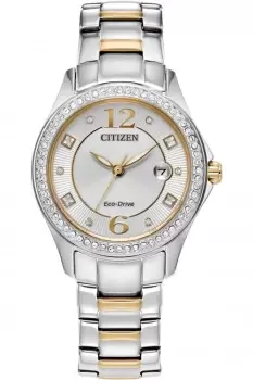 Ladies Citizen Eco-Drive Silhouette Crystal Watch FE1146-71A