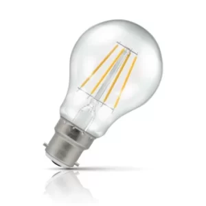 Crompton GLS LED Light Bulb Dimmable B22 5W (40W Eqv) Warm White Filament Clear