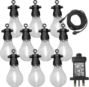 Party Lights with 10 Warm White Lamps 24V -10m