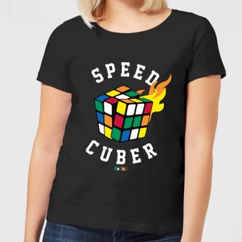 Speed Cuber Womens T-Shirt - Black - L - Black
