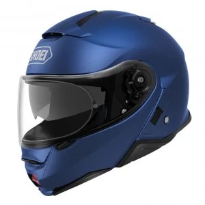(XS) Shoei Neotec 2 Road Racing Full Face Motorcycle Helmet Matt Blue Metallic