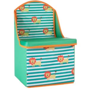 Premier Housewares Storage Box / Seat Lion Design Kids