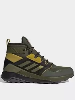 adidas Terrex Trailmaker Mid COLD.RDY Hiking Boots - Green, Grey, Size 10, Men