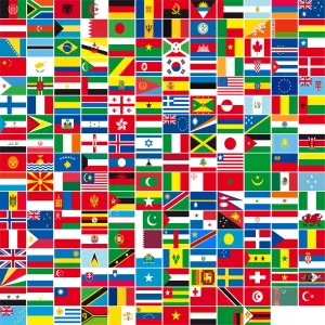 Various Countries Team Flags