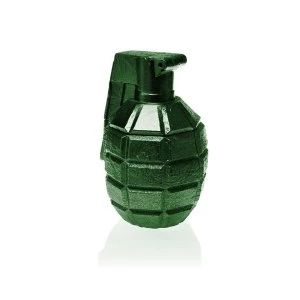 Green Metallic Concrete Grenade For Him Candle