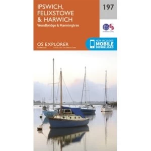 Ipswich, Felixstowe and Harwich by Ordnance Survey (Sheet map, folded, 2015)