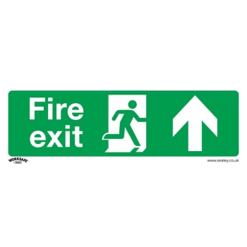 Safety Sign - Fire Exit (Up) - Self-Adhesive Vinyl