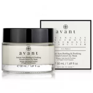 Avant Skincare Intense Acne Battling and Purifying French Green Clay Mask 50ml