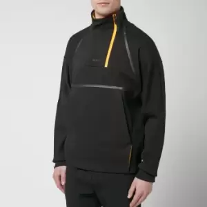 BOSS Athleisure Mens Swique Funnel Neck Sweatshirt - Black - XL