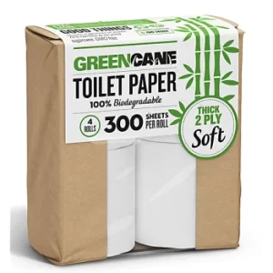 Greencane Paper Toilet Roll: 4 Pack of Sugarcane Toilet Paper