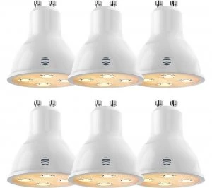 HIVE Active Dimmable Smart Bulb - GU10, 6 Pack - White