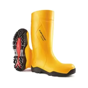 Dunlop - purofort+full Safety Wellington Boot yellow sz 5 - Yellow