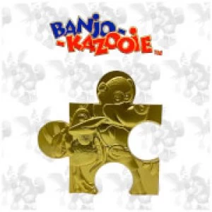 Banjo Kazooie Limited Edition 24K Gold plated Jigsaw Piece - Jiggy