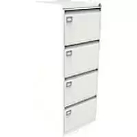 Bisley Filing Cabinet with 4 Lockable Drawers AOC4 470 x 622 x 1321mm Cream