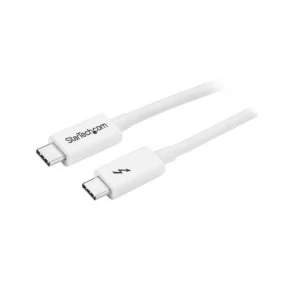 StarTech 1m Thunderbolt 3 USB C Cable White
