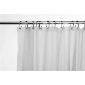 Croydex - High Performance White Shower Curtain Coated Fabric 1800mm GP00801