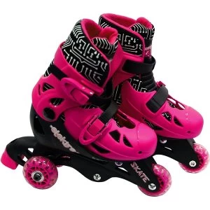 Small Elektra Adjustable Roller Skates (Pink)