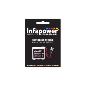 Infapower Rechargeable Ni-MH Battery for Cordless Telephones 3 x 2/3 AAA 3.6v 350mAh