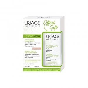 Uriage Hyseac 3-Regul Global Tinted Skin Care Spf30 Universal Tone 40ml Set 2 Pieces