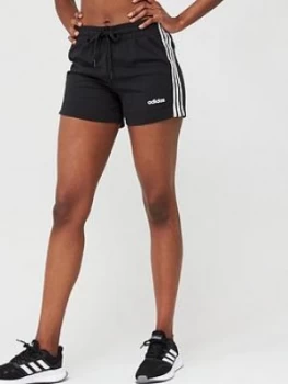 adidas Essentials 3 Stripe Short - Black, Size XS, Women