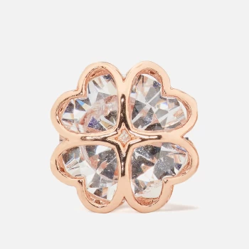 Kate Spade New York Womens Sparkly Spade Studs - Clear/Rosegold