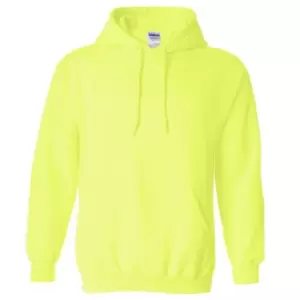 Gildan Heavy Blend Adult Unisex Hooded Sweatshirt / Hoodie (XL) (Safety Green)