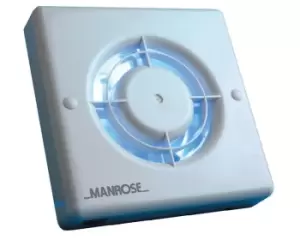 Manrose XF100PIR 100mm/4inch. Wall/ Ceiling PIR Sensor Control Fan (Return Unit) - (Used) Grade A