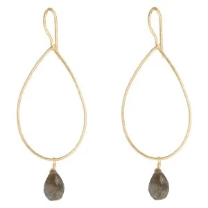 Juvi Designs Gold vermeil boho sway me earrings Grey