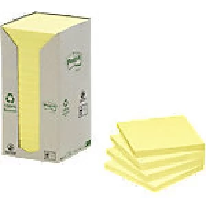 Post-it Sticky Notes 76 x 76mm Canary Yellow 16 Pieces of 100 Sheets