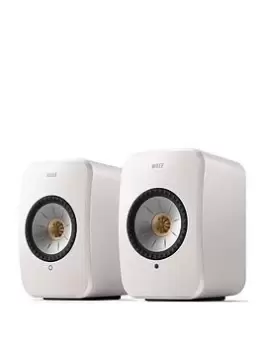 Kef Lsx Ii Wireless Hifi Speakers - Mineral White