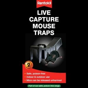 Rentokil Live Capture Mouse Trap - Twin Pack
