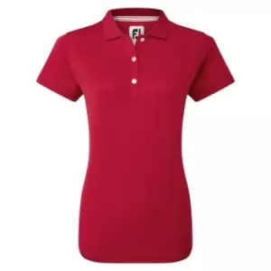 Footjoy Neck Trim Polo Shirt Womens - Red