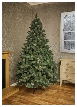 Premier Decorations 6ft Tipped Mountain Pinetree - Green