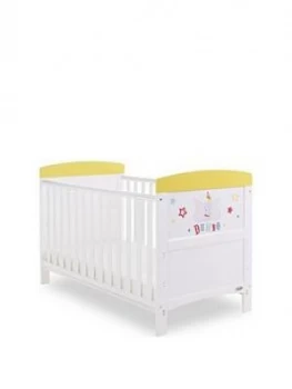 Obaby Dumbo Cot Bed - Circus, White