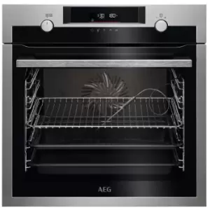 AEG 6000 Electric Single Oven Stainless Steel