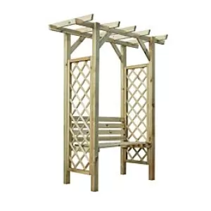 Charles Taylor Bramham Two Seat Arbour with Grey Cushions