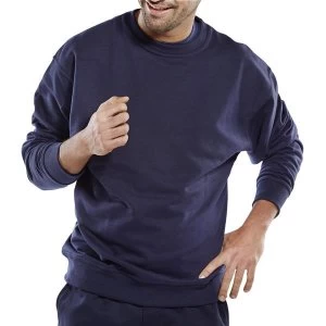 Click Premium Sweatshirt 365gsm L Navy Blue Ref CPPCSNL Up to 3 Day