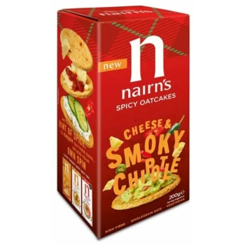 Cheese & Smoky Chipotle Oatcakes - 200g - 703590 - Nairns