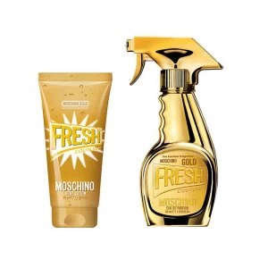 Moschino Gold Fresh Couture Gift Set 30ml Eau de Parfum + 50ml Body Lotion	