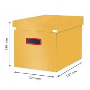 LEITZ StorageBox C&S Cosy Cube L warm yellow