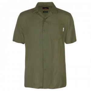 Pierre Cardin Short Sleeve Shirt Mens - Khaki