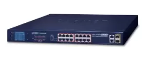 PLANET FGSW-1822VHP network switch Unmanaged Fast Ethernet...